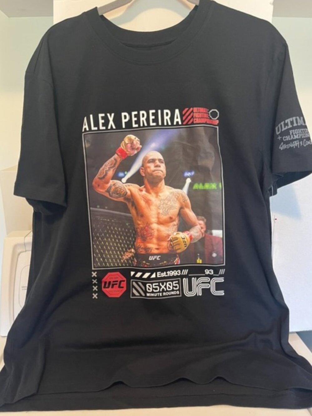 UFC brand Alex Pereira t-shirt.